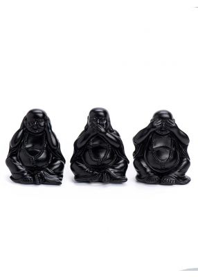 פסלון בודהה שחור - דגם לבחירה