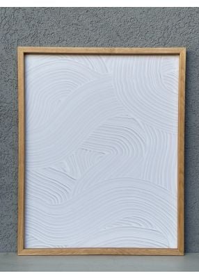 תמונה מסגרת עץ דמוי תבליט ריינבואו - 40*50 ס"מ