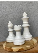 כלי שחמט שמנת- דגם לבחירה