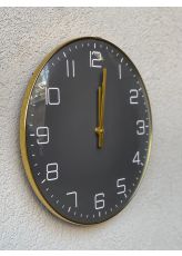 שעון קיר טיימלס שחור